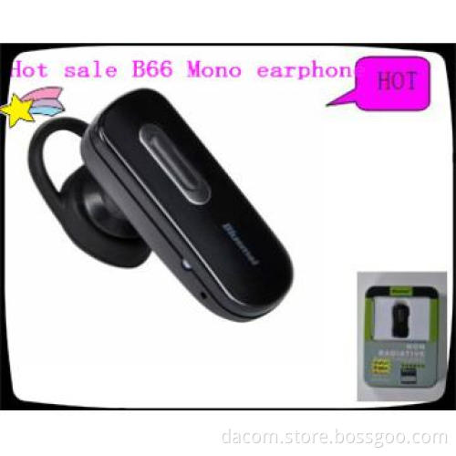 Bluetooth Mono Headset, CSR Chip,quality wireless ear hook fashions